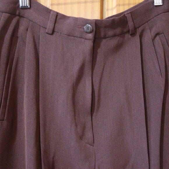 VESTIMENTA SPA Vintage Brown Wool Silk Pant Suit Italy Blazer & Pants 12 - Picture 7 of 16